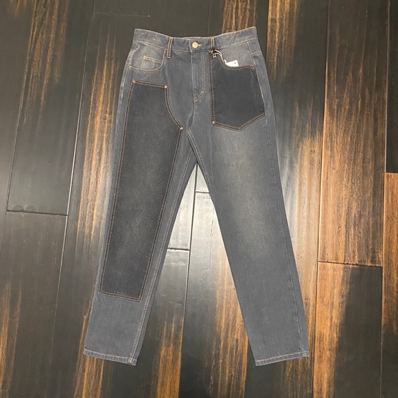 Isabel Marant Orrick Paneled High-rise Slim Jeans - Picture 4 of 9